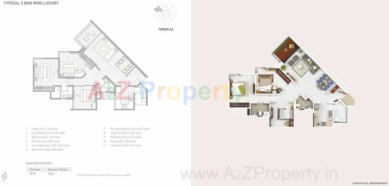 Layout of real estate project D2 Eon Homes located at Man, Pune, Maharashtra