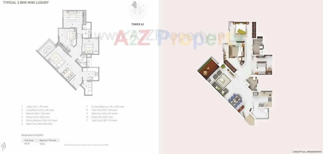 Layout of real estate project D2 Eon Homes located at Man, Pune, Maharashtra