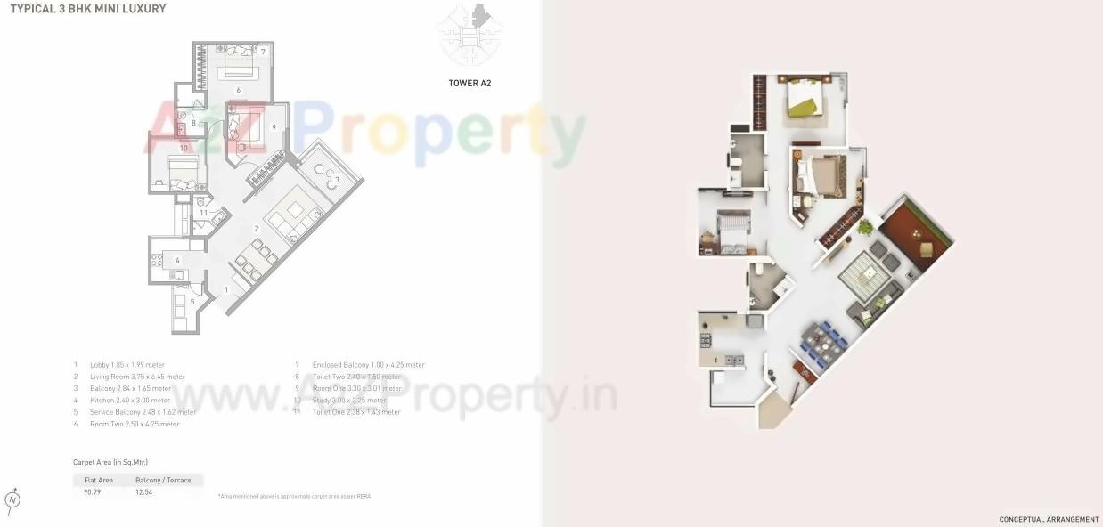 Layout of real estate project D2 Eon Homes located at Man, Pune, Maharashtra