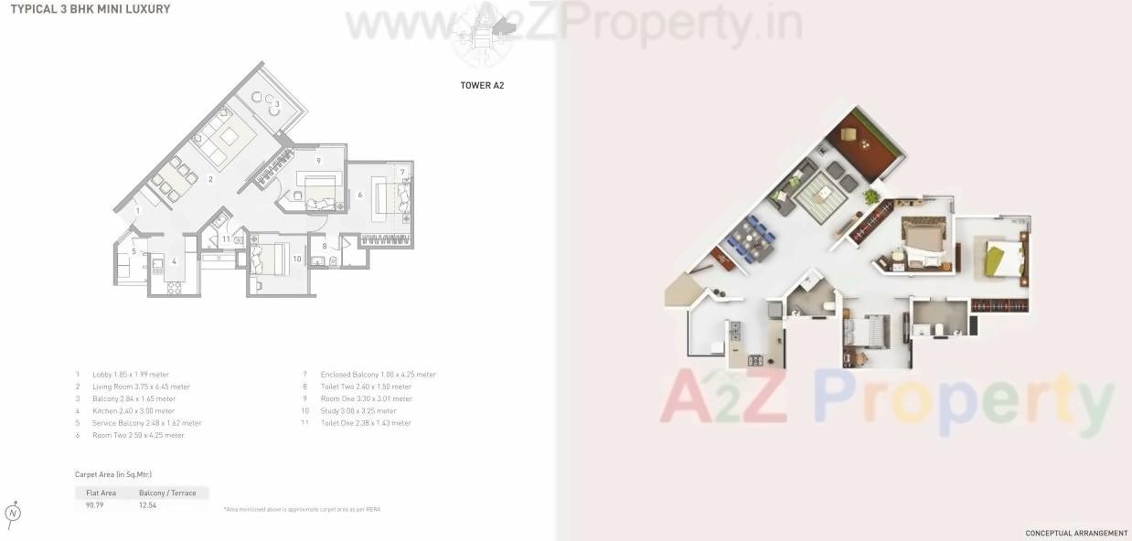 Layout of real estate project D2 Eon Homes located at Man, Pune, Maharashtra