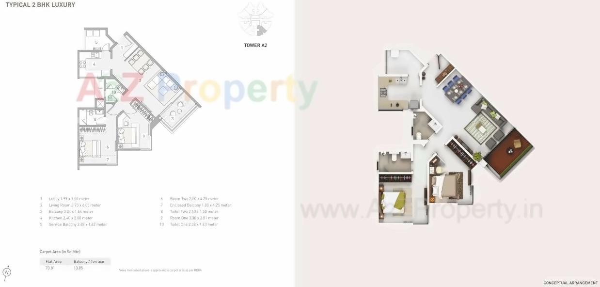 Layout of real estate project D2 Eon Homes located at Man, Pune, Maharashtra