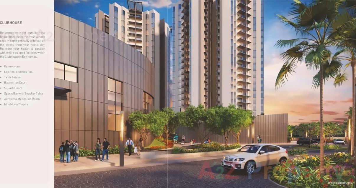 3D Elevation of real estate project D2 Eon Homes located at Man, Pune, Maharashtra