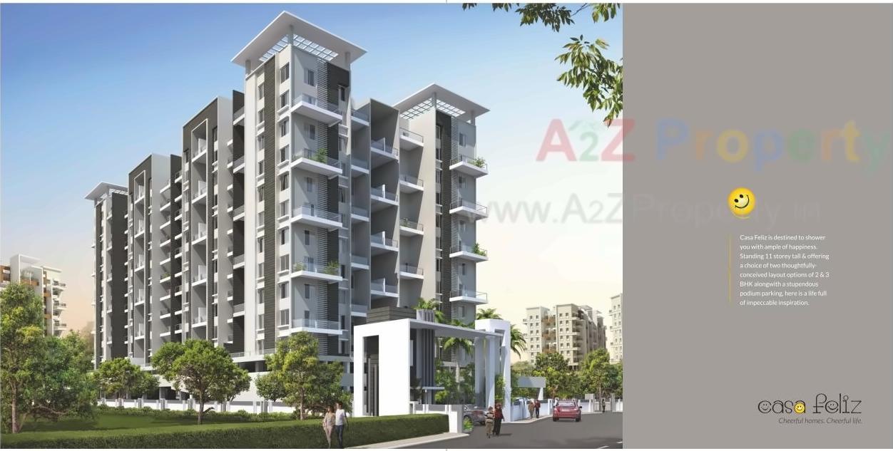 3D Elevation of real estate project Casa Feliz located at Pune-m-corp, Pune, Maharashtra