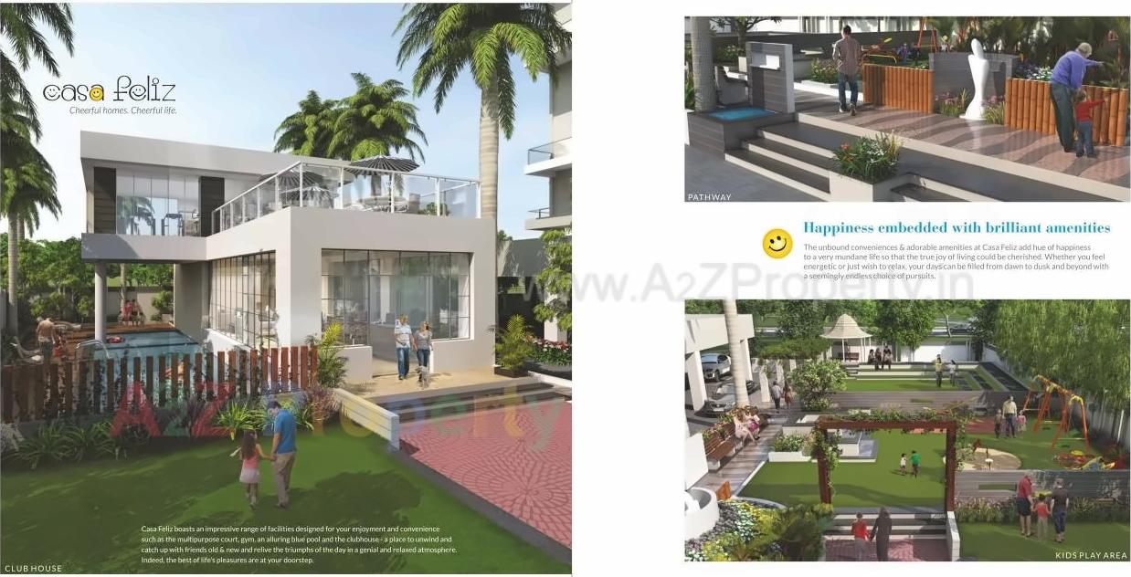 3D Elevation of real estate project Casa Feliz located at Pune-m-corp, Pune, Maharashtra