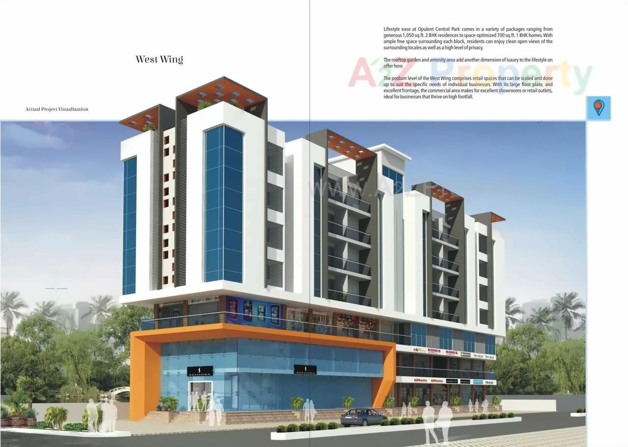 3D Elevation of real estate project Central Park located at Manjari-bk, Pune, Maharashtra