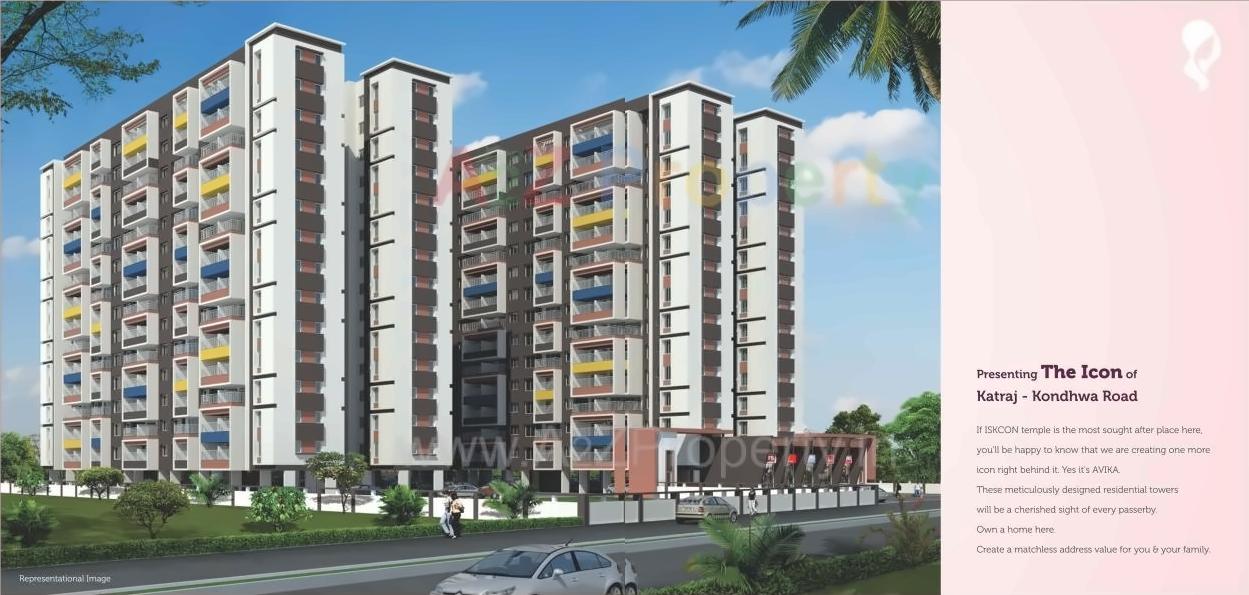 3D Elevation of real estate project Ceratec Avika located at Yawalewadi, Pune, Maharashtra