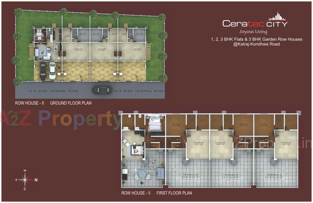 Layout of real estate project Ceratec City located at Yawalewadi, Pune, Maharashtra