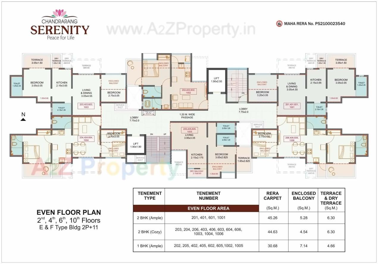 Layout of real estate project Chandrarang Serenity located at Wakad, Pune, Maharashtra