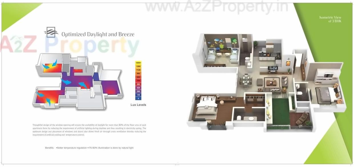 Layout of real estate project Chlorophyll located at Baner, Pune, Maharashtra