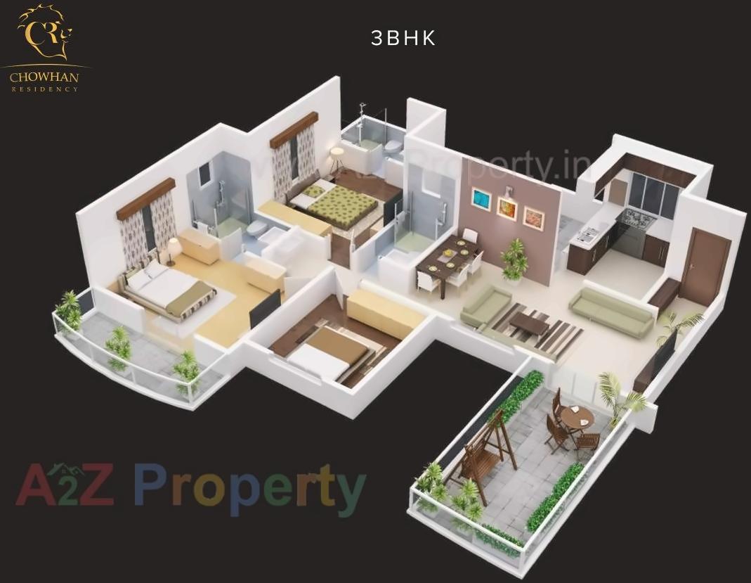 Layout of real estate project Chowhan Residency/ Amaltas located at Undri, Pune, Maharashtra