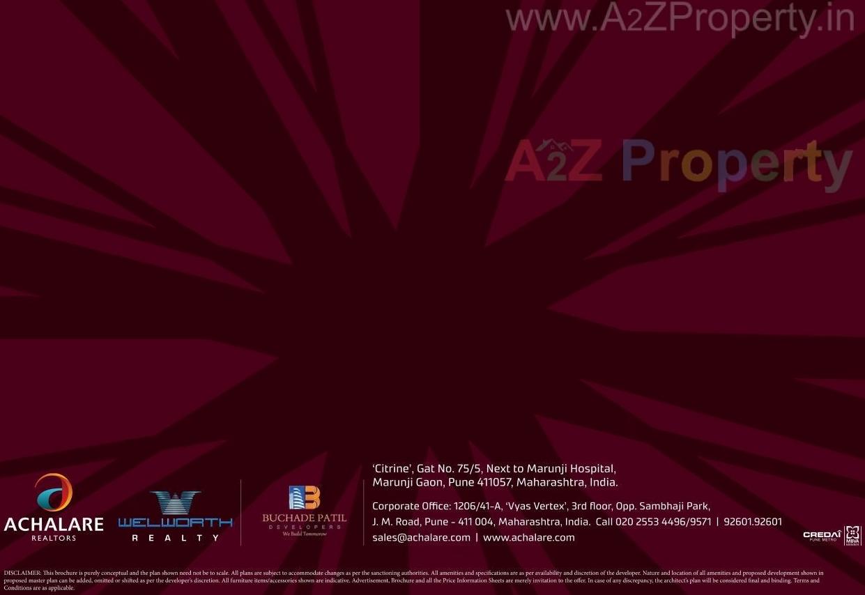  of real estate project Citrine located at Marunji, Pune, Maharashtra