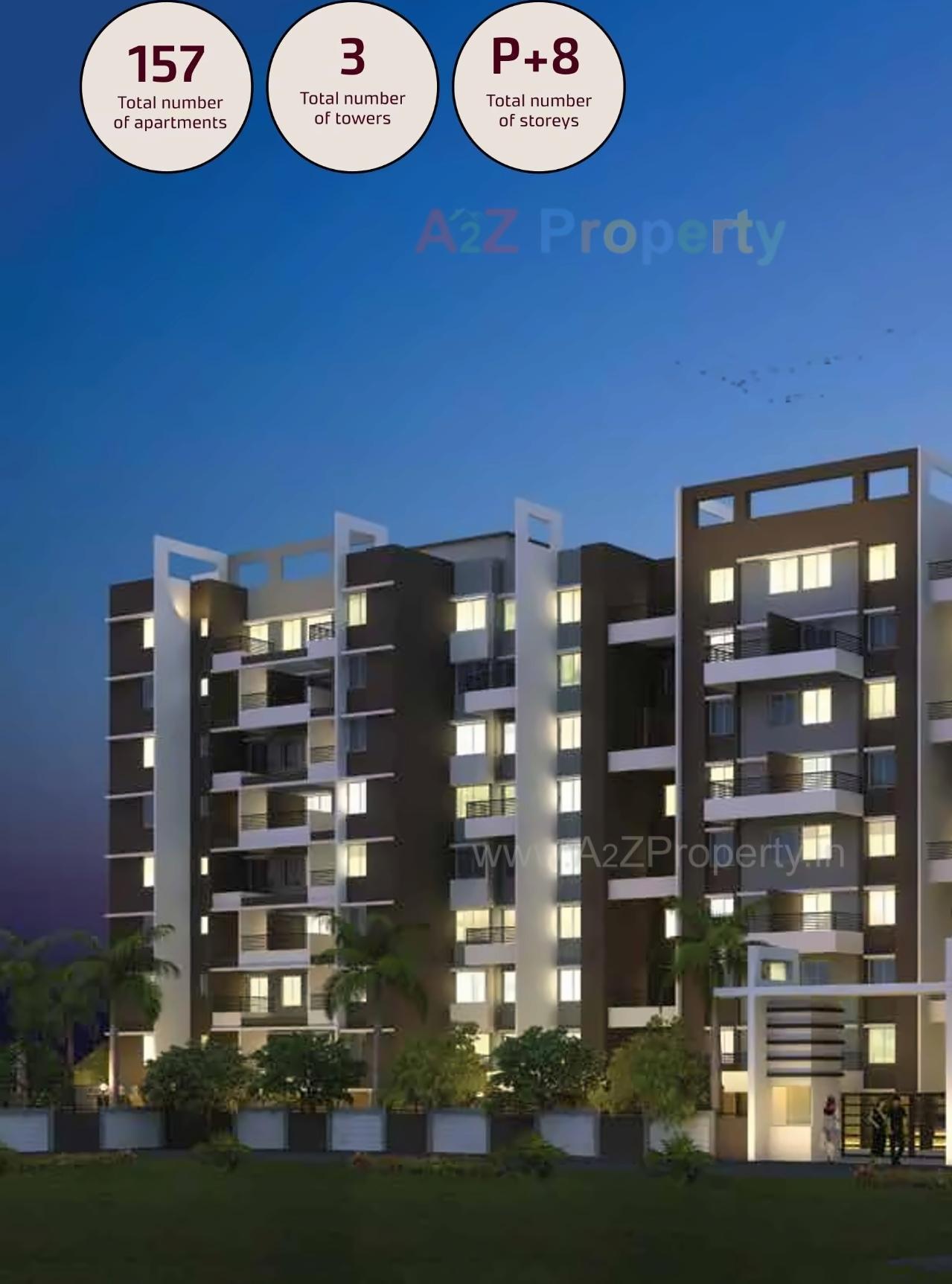 3D Elevation of real estate project Citrine located at Marunji, Pune, Maharashtra