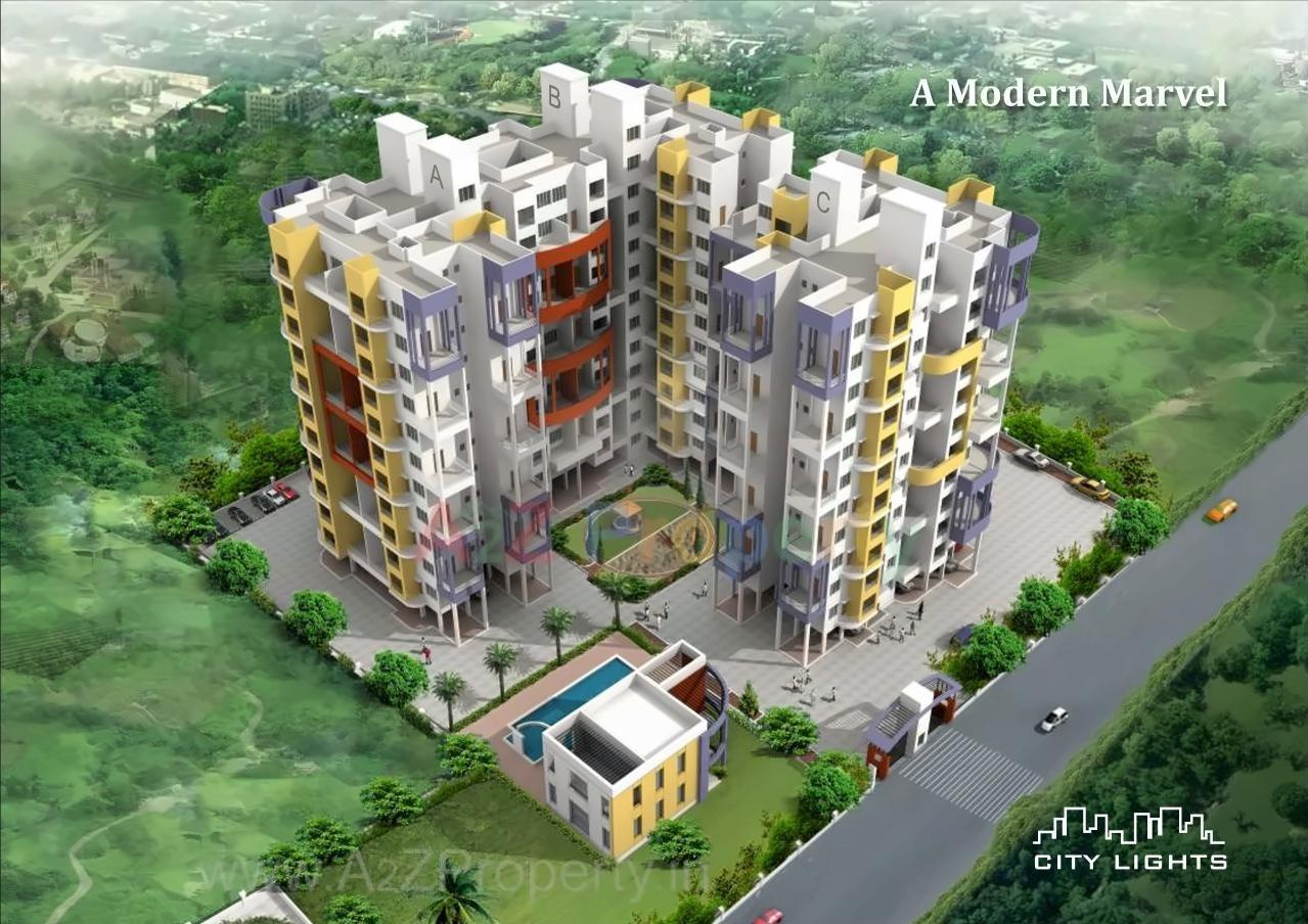 3D Elevation of real estate project City Lights located at Shiwapur, Pune, Maharashtra