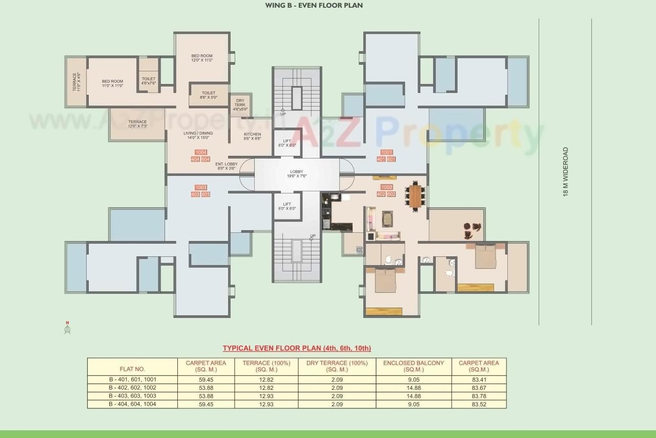 Layout of real estate project Cleveland Park located at Mohammadwadi, Pune, Maharashtra