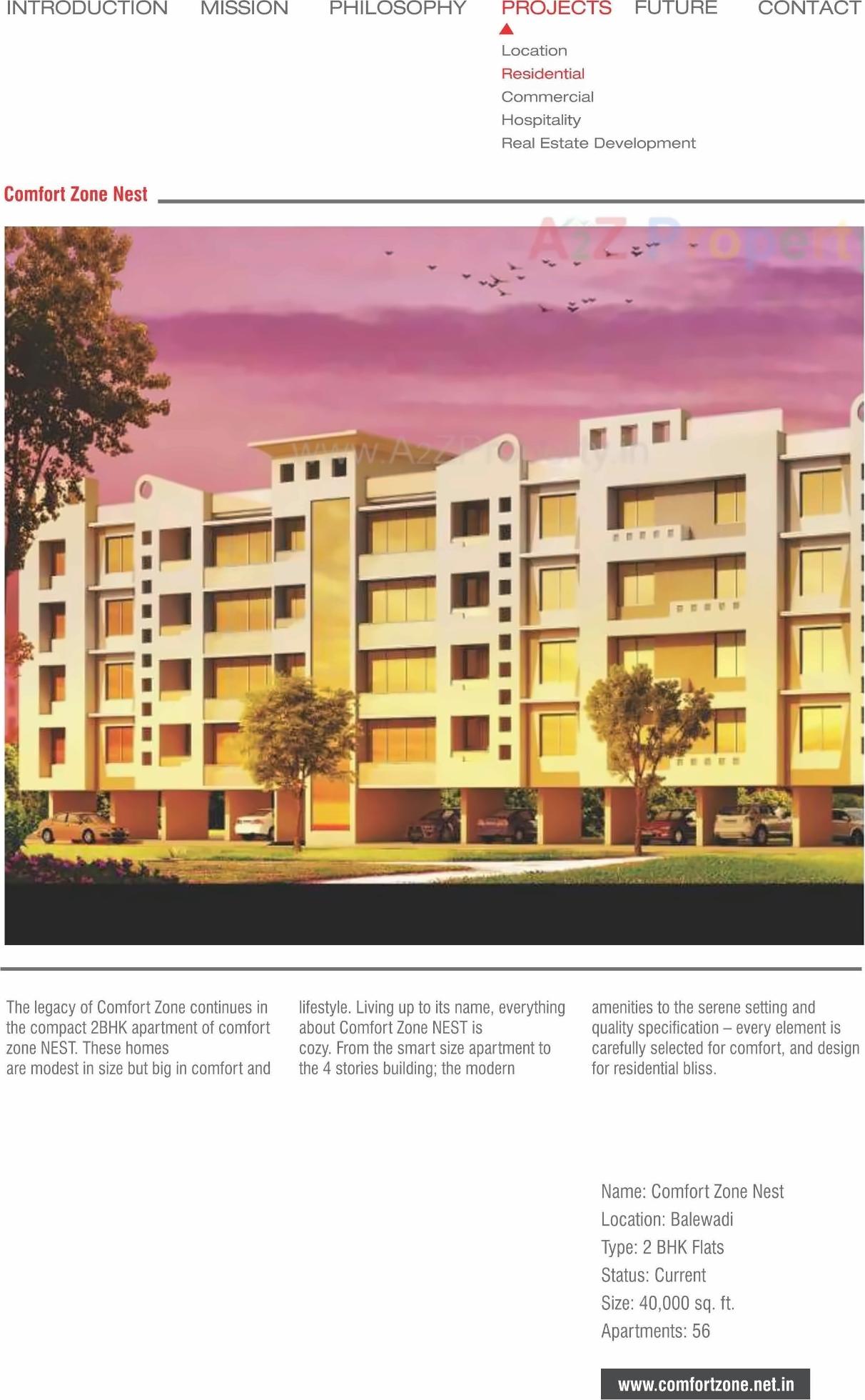 3D Elevation of real estate project Comfort Zone Plus located at Haveli, Pune, Maharashtra