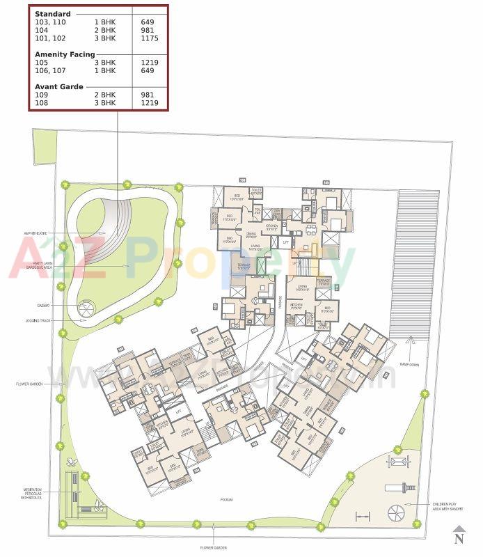 Courtyard_layout1 of real estate project Courtyard located at Pimpri-chinchawad-m-corp, Pune, Maharashtra
