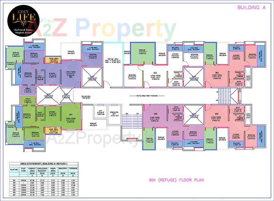 Afloor3 of real estate project Cozy Life located at Kesnand, Pune, Maharashtra