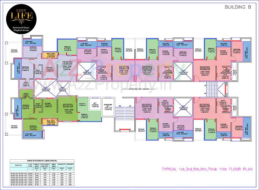 Bfloor2 of real estate project Cozy Life located at Kesnand, Pune, Maharashtra