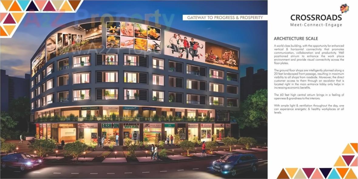 3D Elevation of real estate project Crossroads located at Wakad, Pune, Maharashtra