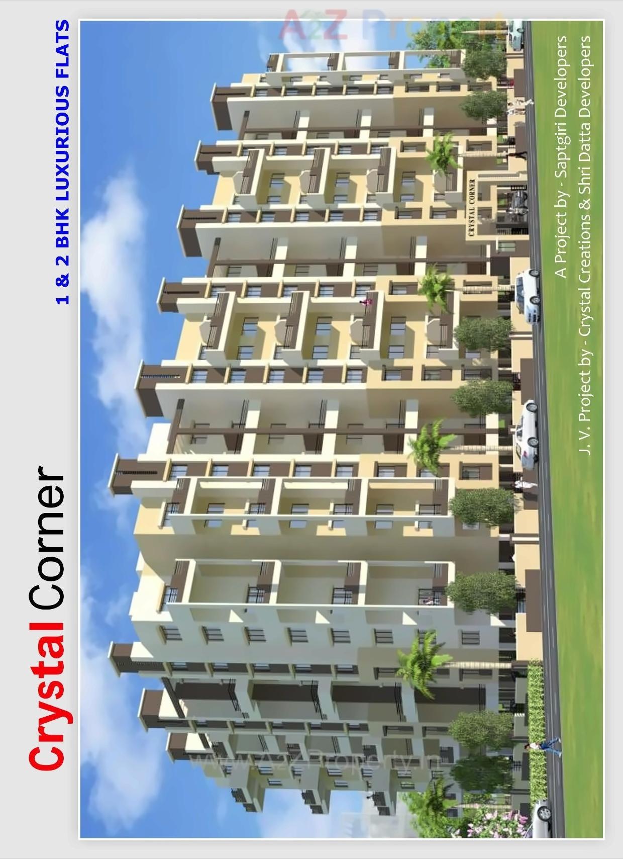 3D Elevation of real estate project Crystal Corner located at Pimpri-chinchawad-m-corp, Pune, Maharashtra