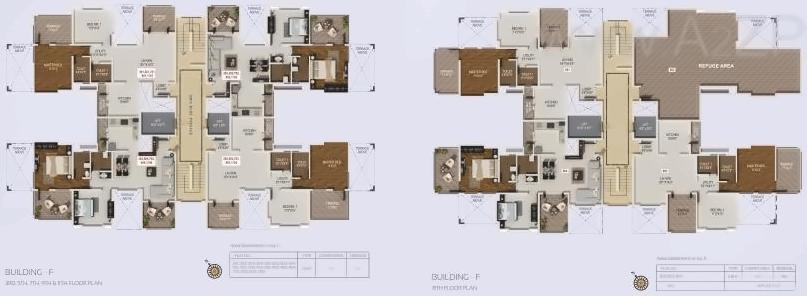 Layout of real estate project Crystal Tower located at Pashan, Pune, Maharashtra
