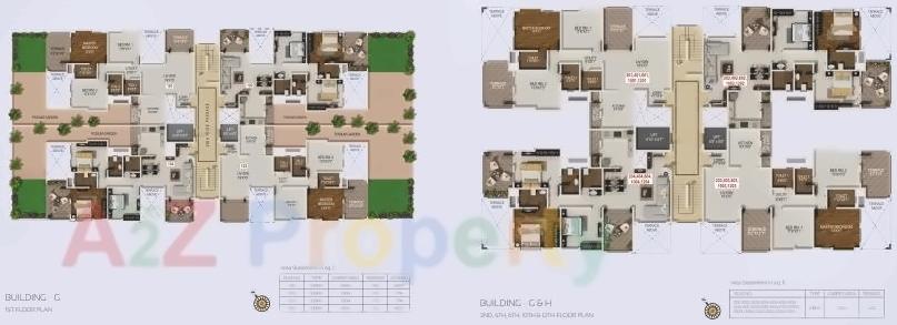 Layout of real estate project Crystal Tower located at Pashan, Pune, Maharashtra