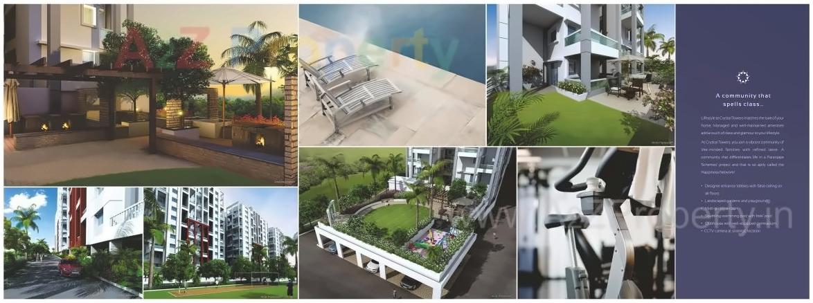 3D Elevation of real estate project Crystal Tower located at Pashan, Pune, Maharashtra