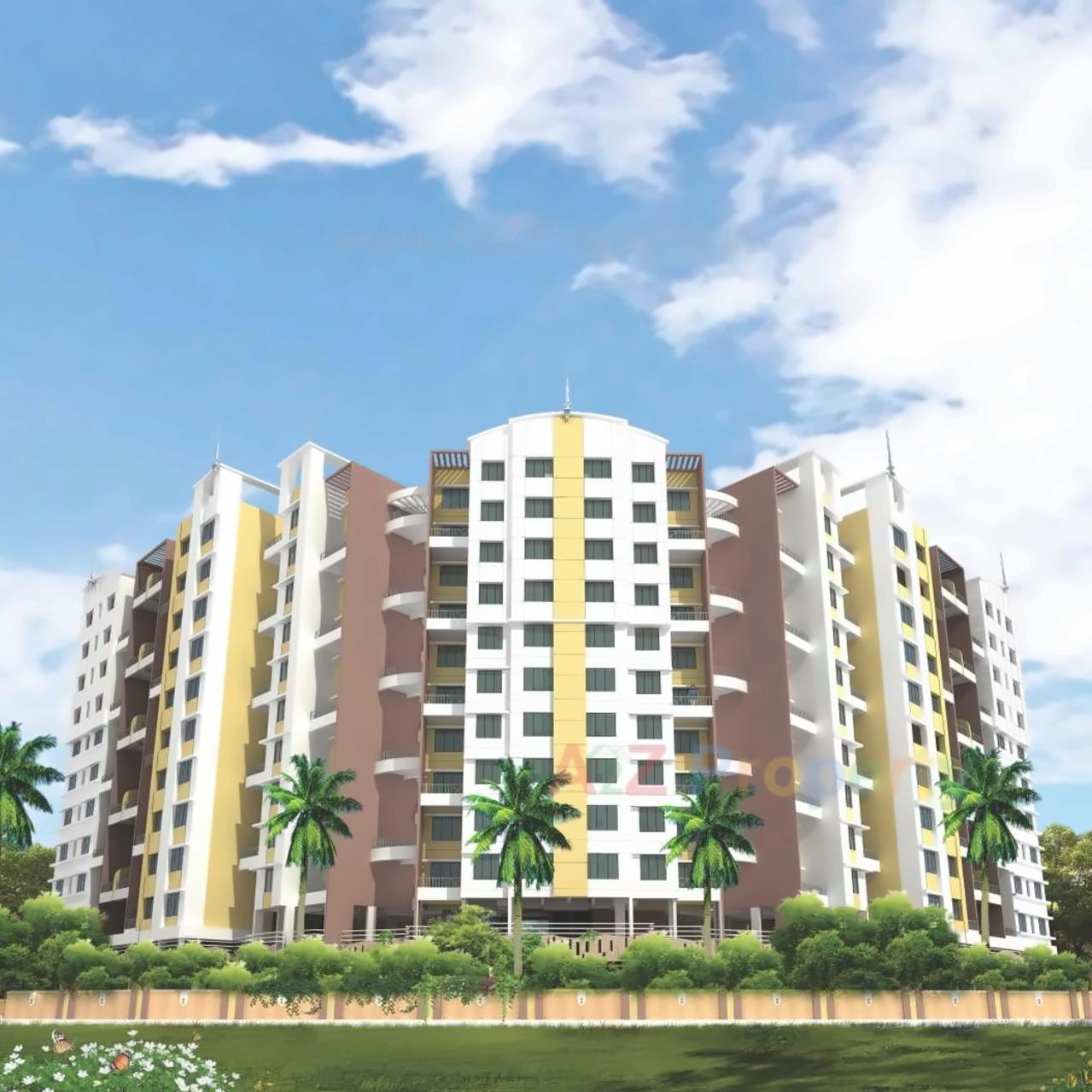 3D Elevation of real estate project D B Ganjave Park located at Pune-m-corp, Pune, Maharashtra