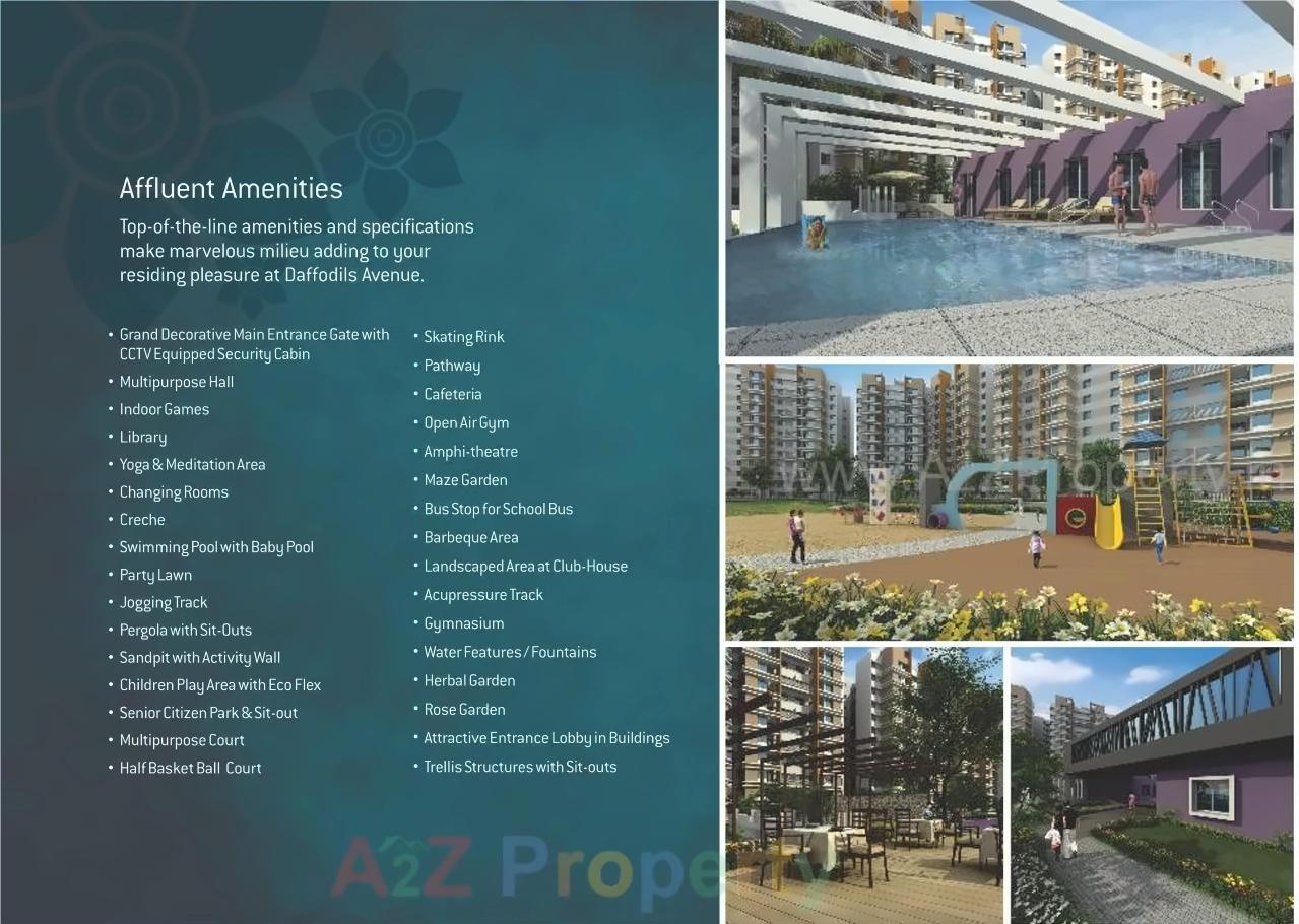 3D Elevation of real estate project Daffodils Avenue located at Somatane, Pune, Maharashtra