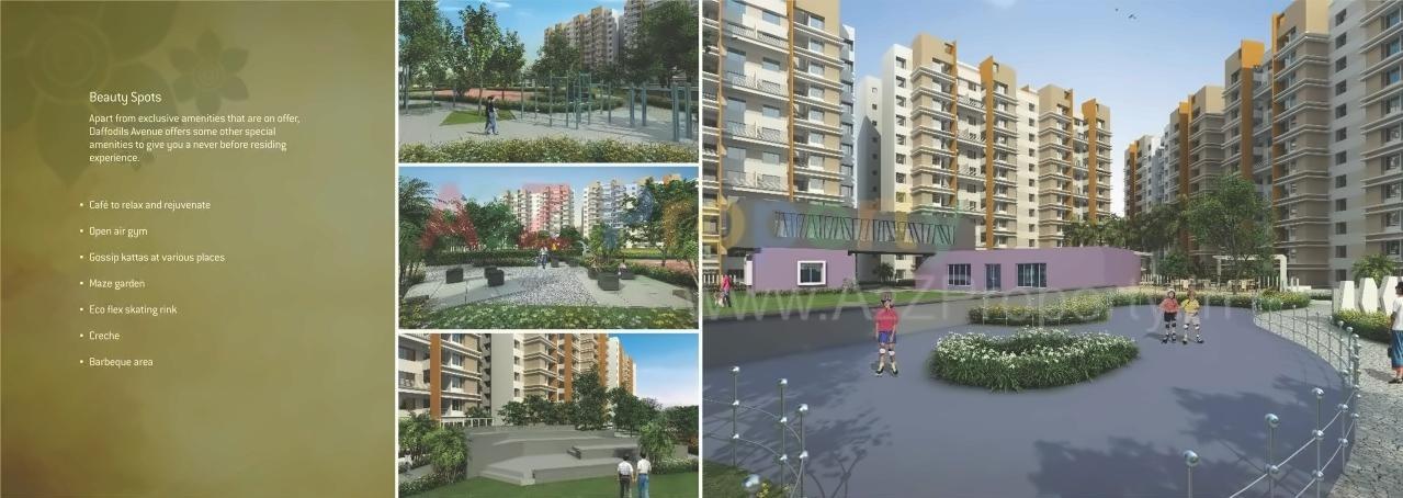 3D Elevation of real estate project Daffodils Avenue located at Somatane, Pune, Maharashtra