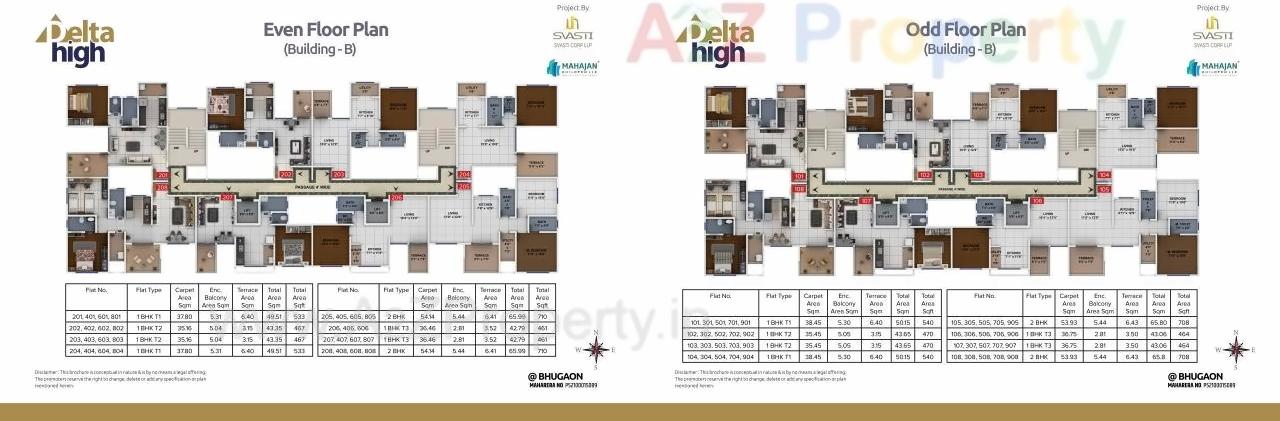 Layout of real estate project Delta High located at Bhugaon, Pune, Maharashtra