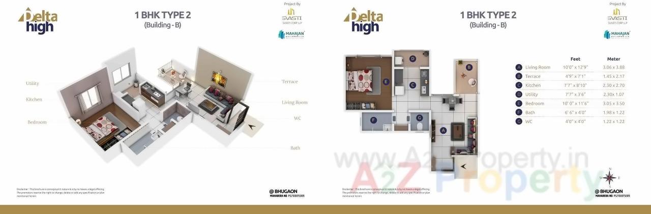 Layout of real estate project Delta High located at Bhugaon, Pune, Maharashtra