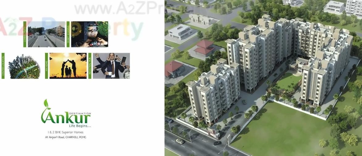 3D Elevation of real estate project Destination Ankur   A located at Charholi, Pune, Maharashtra