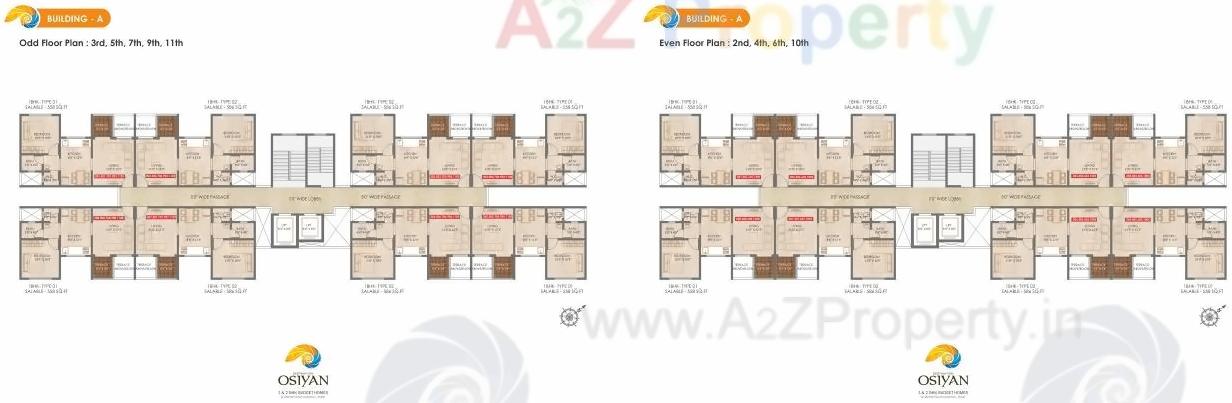 Layout of real estate project Destination Osiyan Ab located at Charholi, Pune, Maharashtra
