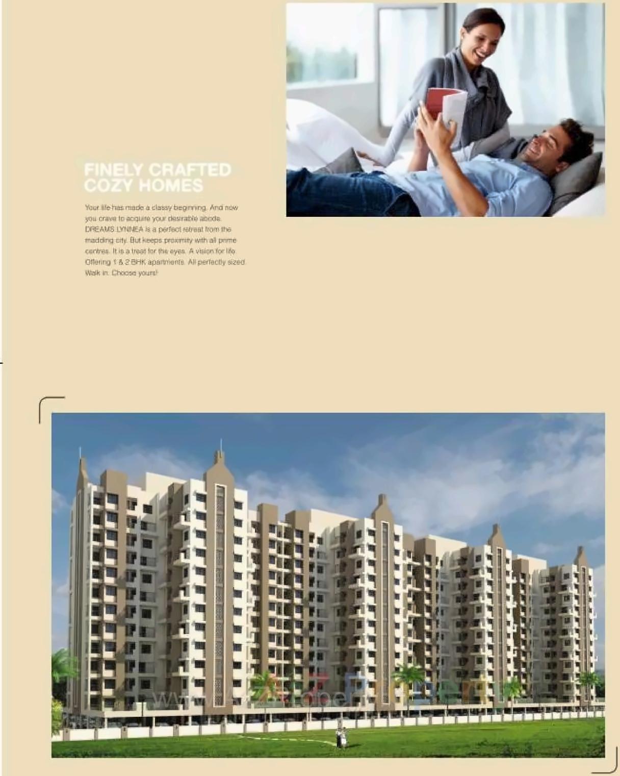 3D Elevation of real estate project Dreams Lynnea A Bs located at Wagholi, Pune, Maharashtra