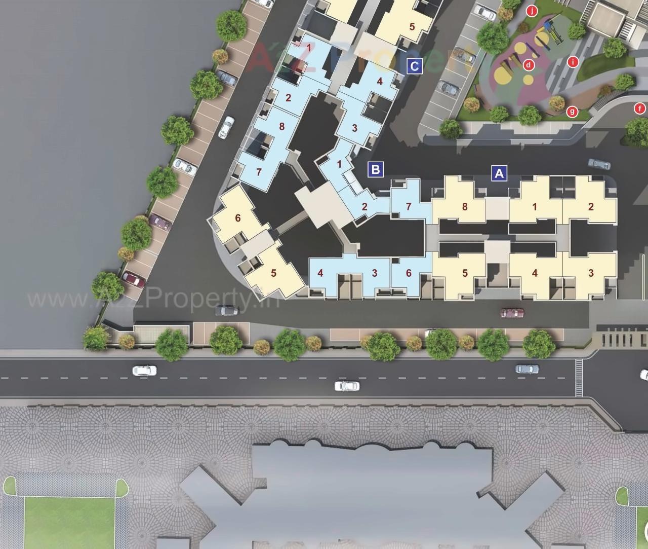 Layout of real estate project Dsk Anandghan located at Dhayari-part, Pune, Maharashtra