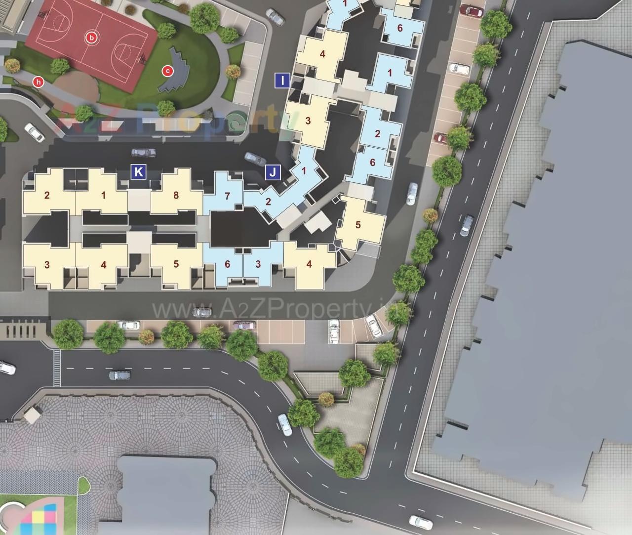 Layout of real estate project Dsk Anandghan located at Dhayari-part, Pune, Maharashtra