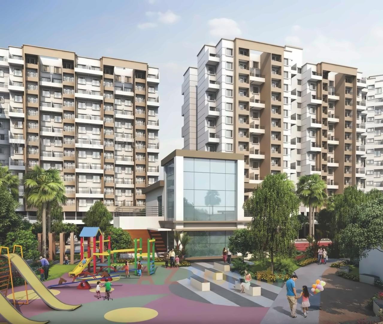 3D Elevation of real estate project Dsk Anandghan located at Dhayari-part, Pune, Maharashtra