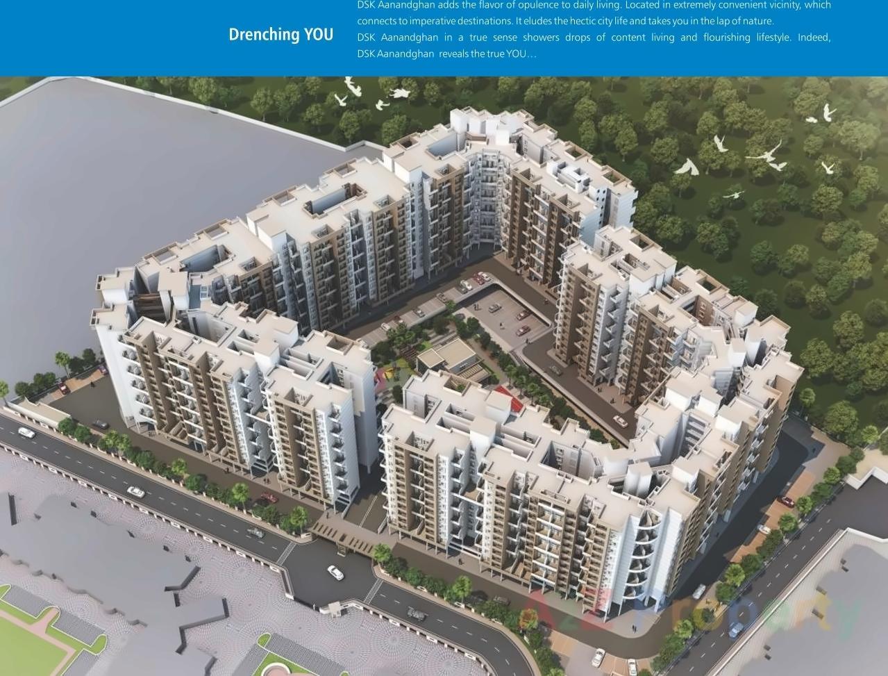 3D Elevation of real estate project Dsk Anandghan located at Dhayari-part, Pune, Maharashtra