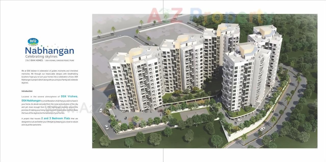 3D Elevation of real estate project Dsk Nabhangan located at Dhayari-part, Pune, Maharashtra