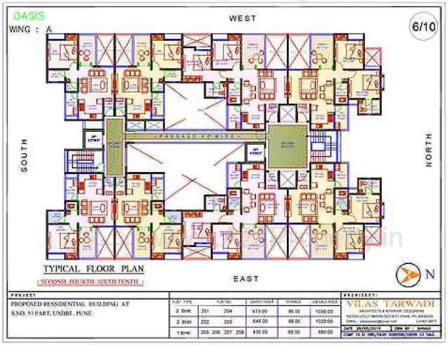 Layout of real estate project Dynamic Oasis located at Undri, Pune, Maharashtra