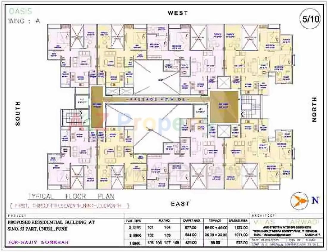 Layout of real estate project Dynamic Oasis located at Undri, Pune, Maharashtra