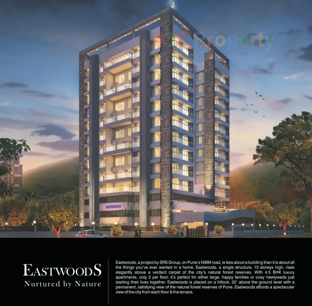 3D Elevation of real estate project Eastwoods located at Kondhwa-khurd, Pune, Maharashtra