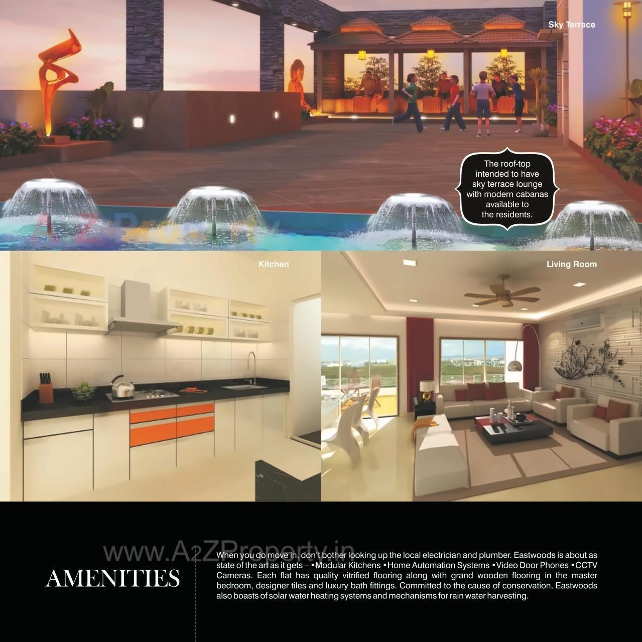 3D Elevation of real estate project Eastwoods located at Kondhwa-khurd, Pune, Maharashtra