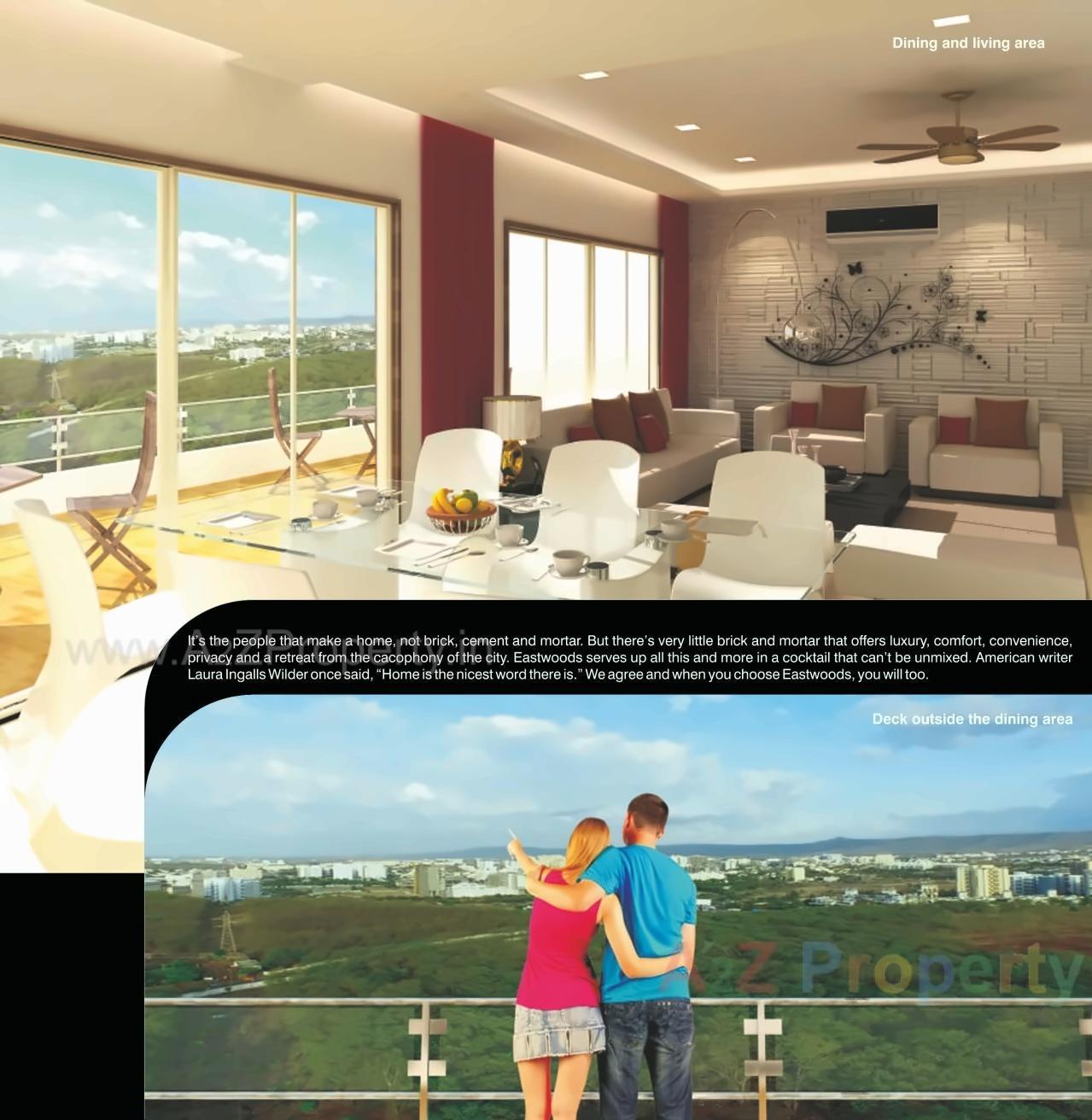 3D Elevation of real estate project Eastwoods located at Kondhwa-khurd, Pune, Maharashtra