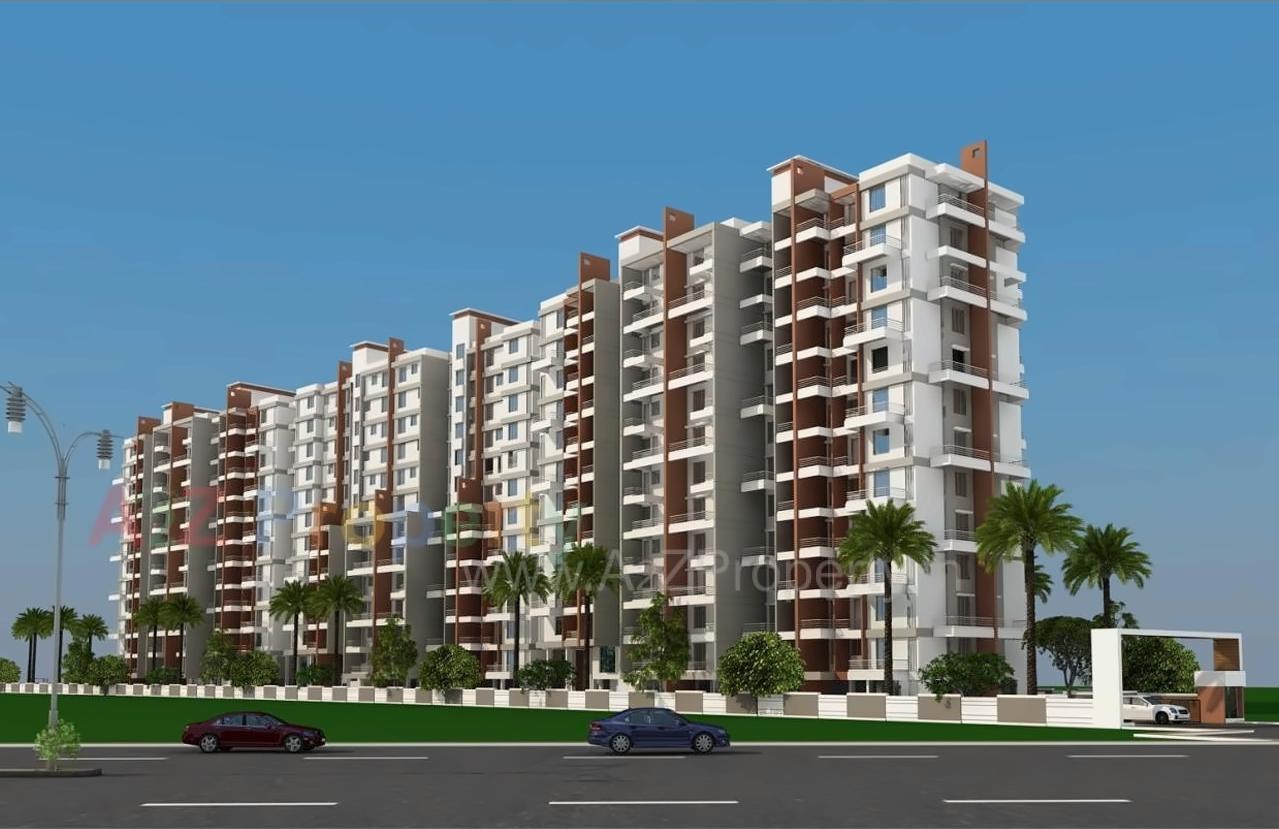 3D Elevation of real estate project Eco Park located at Charholi, Pune, Maharashtra
