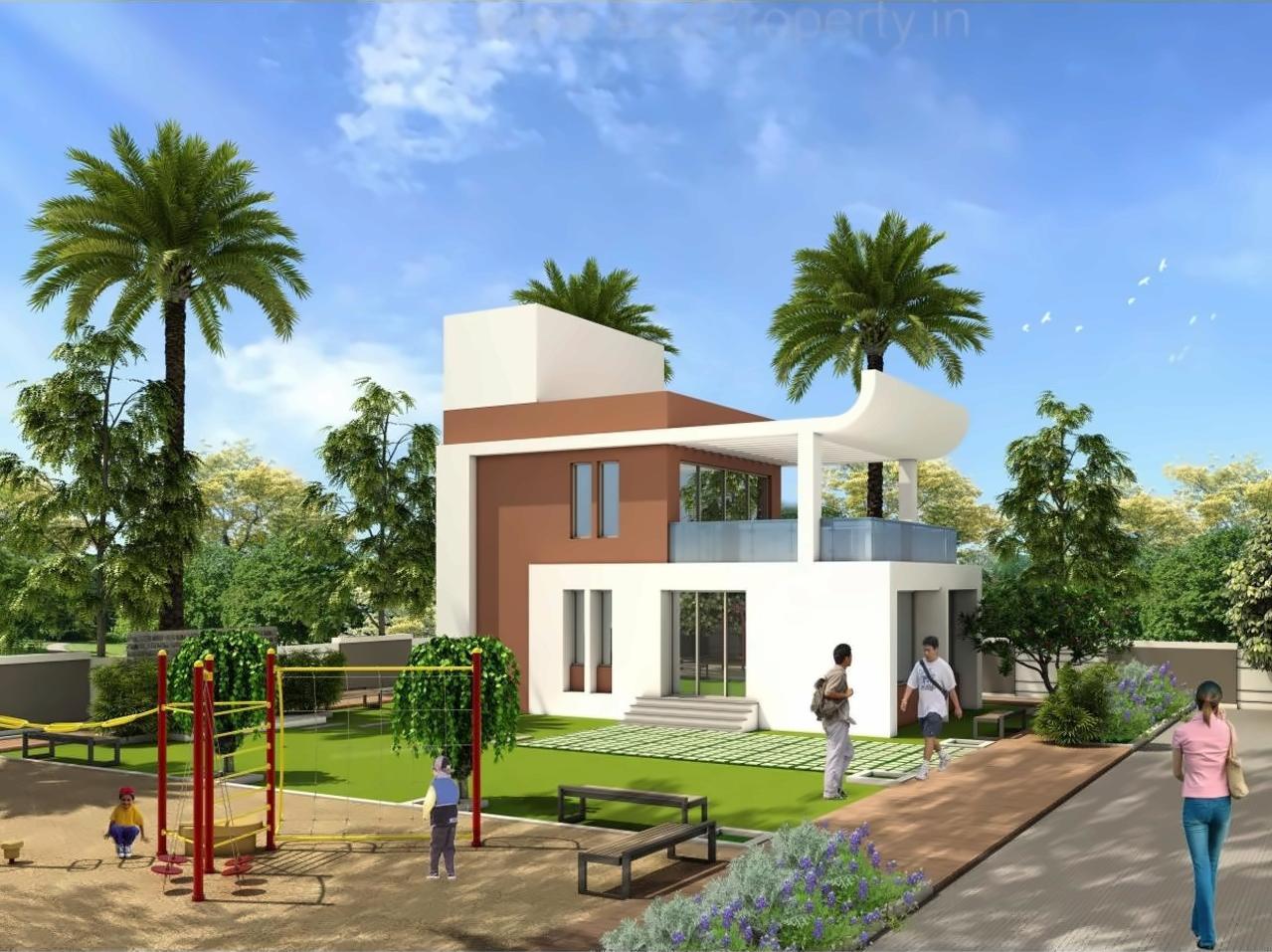 3D Elevation of real estate project Eco Park located at Charholi, Pune, Maharashtra