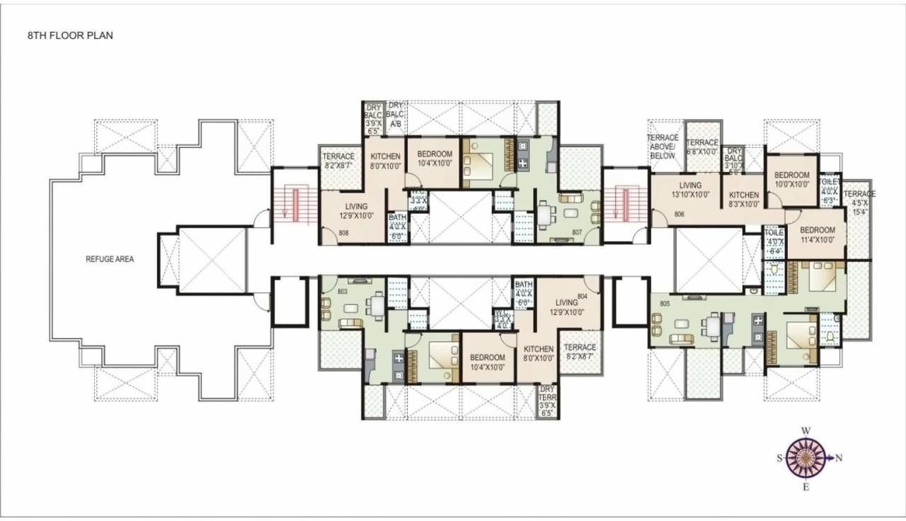 Layout of real estate project Eco Park located at Charholi, Pune, Maharashtra