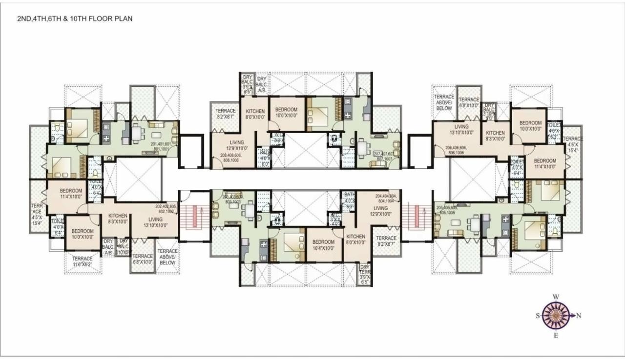 Layout of real estate project Eco Park located at Charholi, Pune, Maharashtra