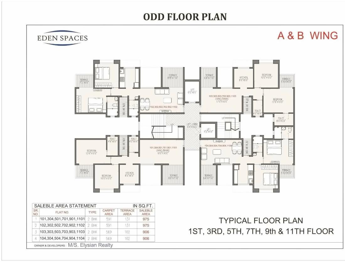 Layout of real estate project Eden Spaces located at Kivale, Pune, Maharashtra
